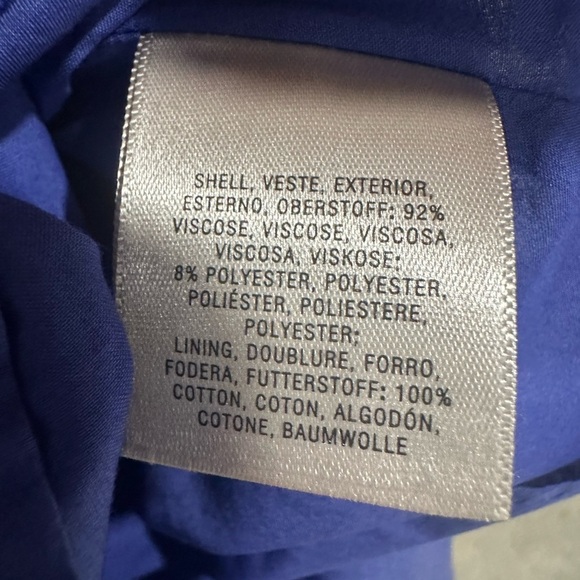 Maeve Blue Rosemary Midi Button Front Dress Sz 4 Pockets - Picture 6 of 8